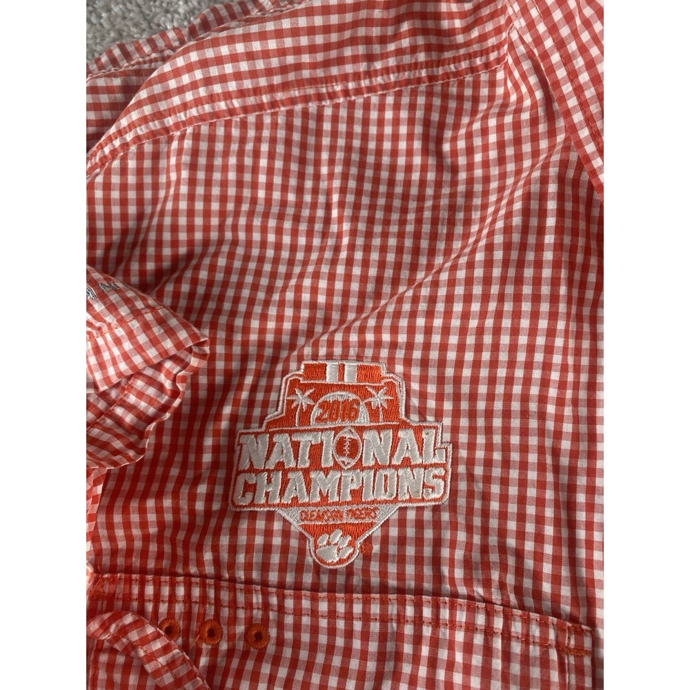 Columbia Super Bonehead Clemson Tigers 2016 National Champion Fiish Shirt 2XLT - Picture 3 of 10